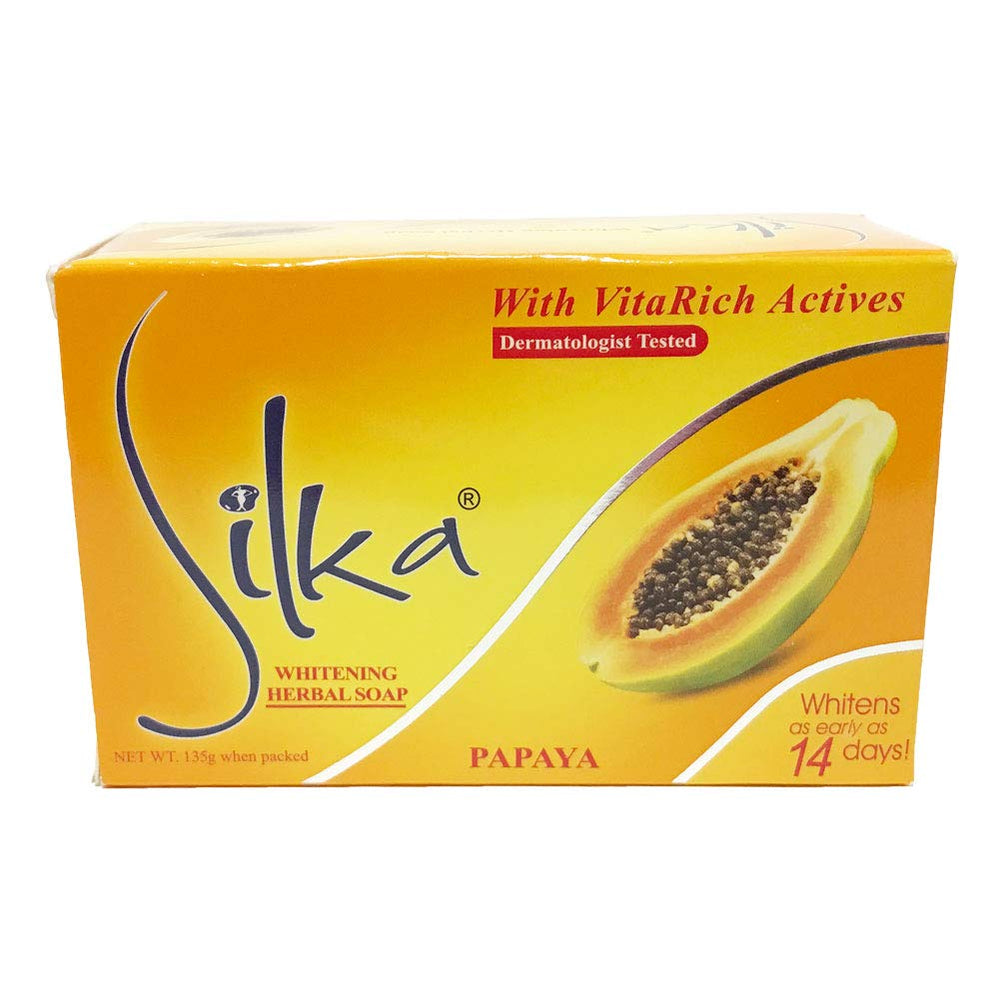 Circa siruka Papaya Soap texture close-up highlighting gentle exfoliating granules
