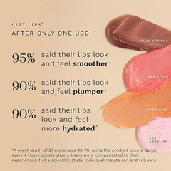 City Beauty City Lips with jojoba and ylang ylang oils conveying soothing hydration