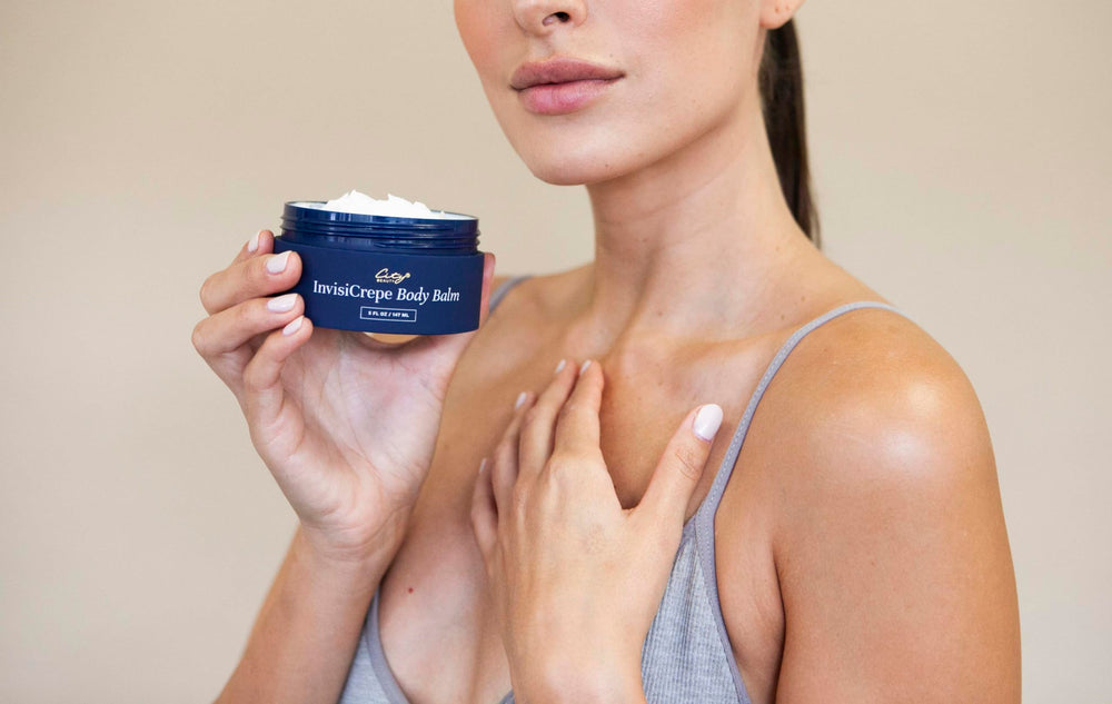 City Beauty applied to neck demonstrating smoothing and hydration benefits