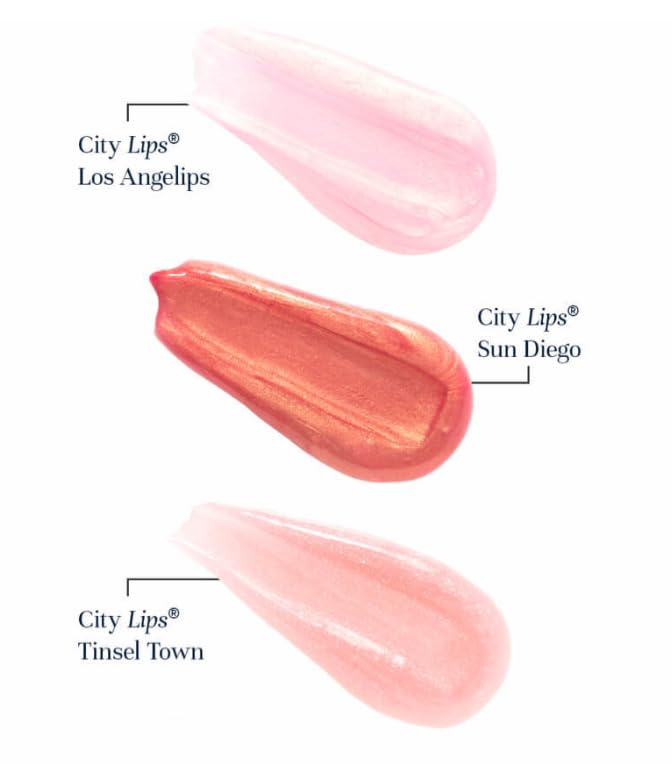 City Beauty City Lips ingredient callout with jojoba and ylang ylang oils for soothing care