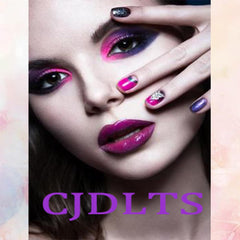 CJDLTS lifestyle shot with nails paired to an outfit for party-ready confidence