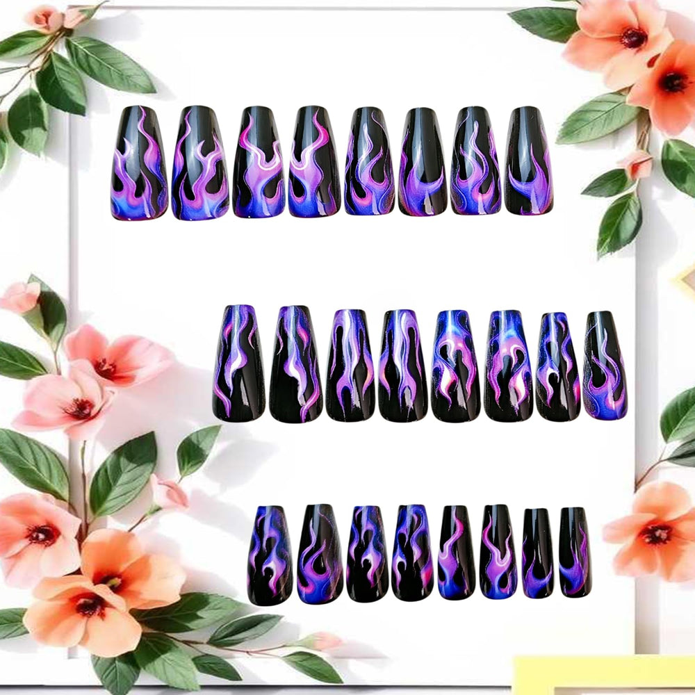 CJDLTS close-up purple flame texture highlighting intricate design and visual impact