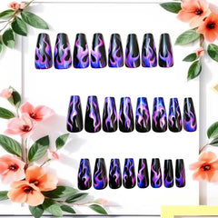 CJDLTS close-up purple flame texture highlighting intricate design and visual impact