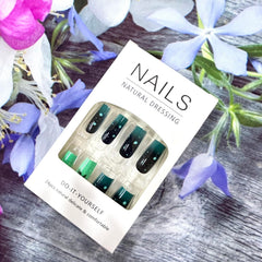 CJDLTS nails on hand in lifestyle scene demonstrating dramatic long coffin shape benefit