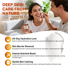 CKOWAJN balm applied to hand demonstrating hydration and quick blending benefit