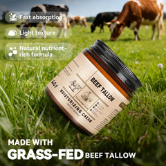 CKOWAJN ingredient label detail highlighting grass-fed tallow and glycerin benefits