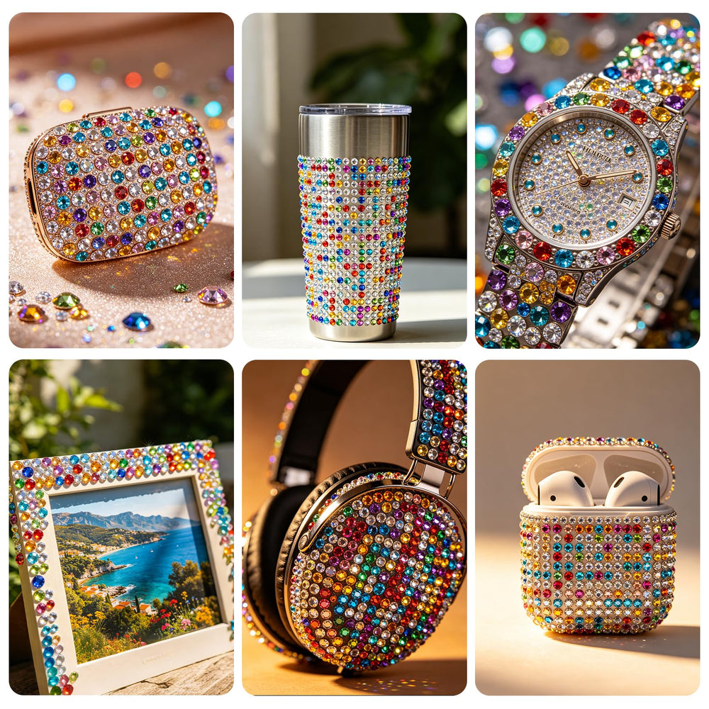 ClaBead-decorated festival shoes and sunglasses conveying creative impact
