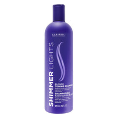 Clairol Professional front packaging showing purple shampoo benefits