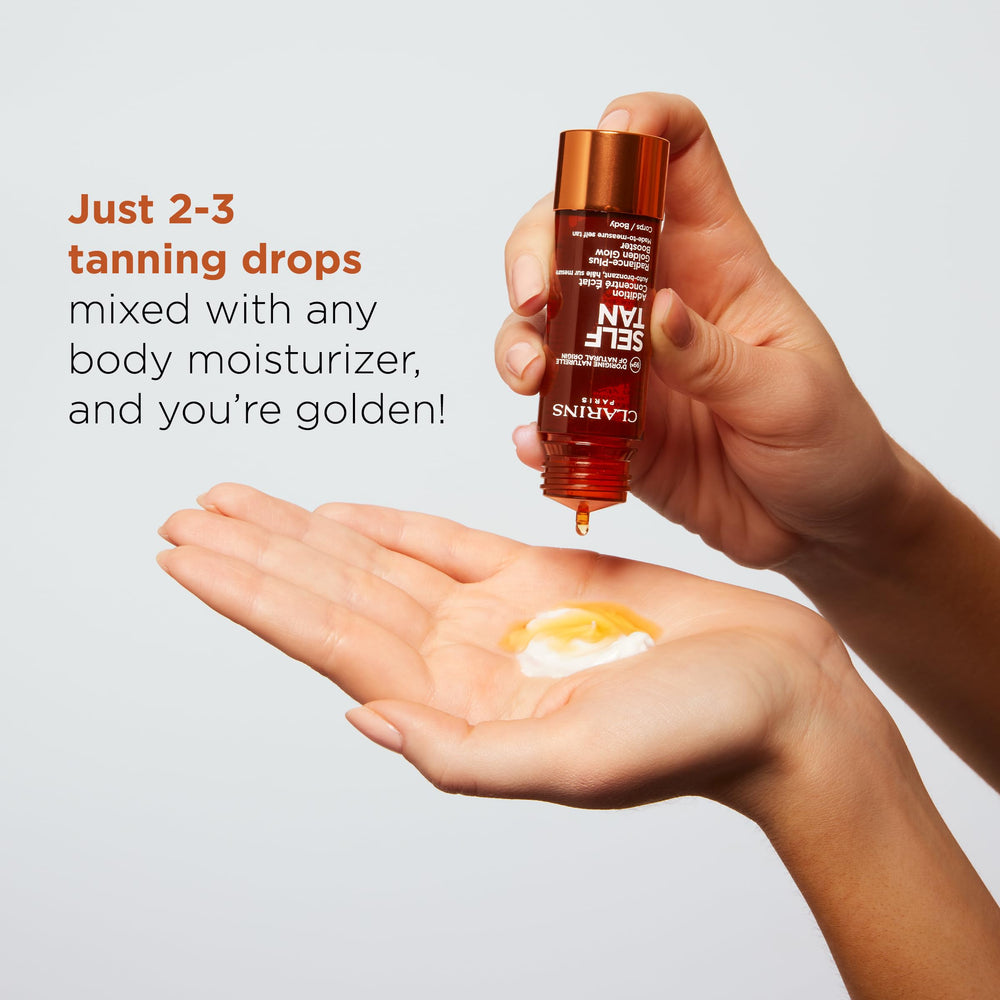 CLARINS applied on forearm showing even blending and streak-free finish
