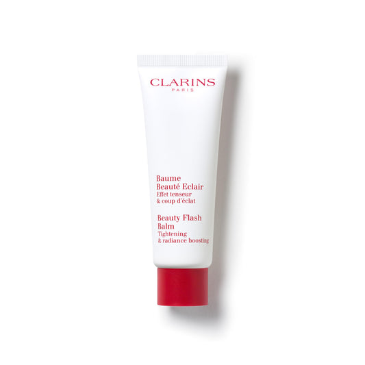 Clarins jar front view showing product and clear labeling for instant recognition and trust