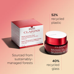 Clarins absorbed cream on skin close-up showing non-greasy finish and improved texture