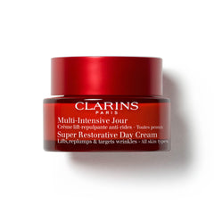 Clarins jar front view showing product and visible nourishing benefits