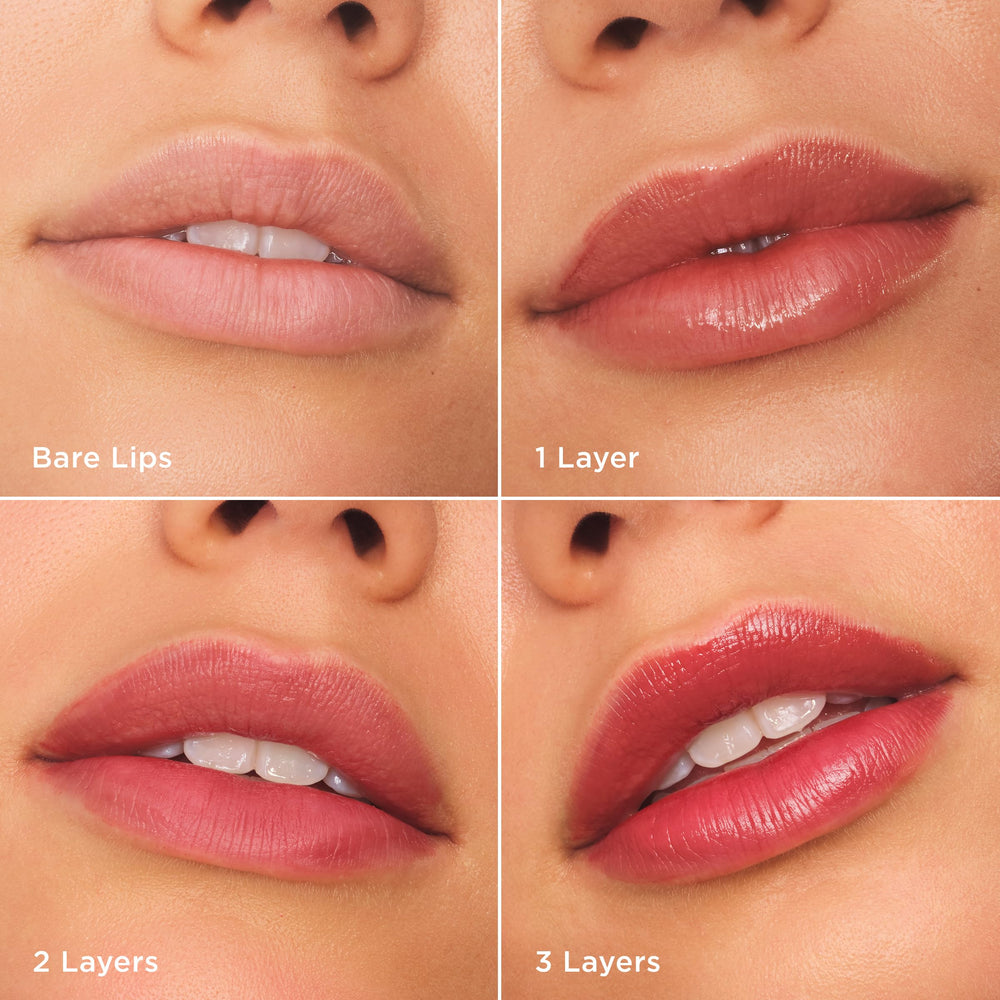clarins Water Lip Stain texture close-up highlights lightweight, smooth finish