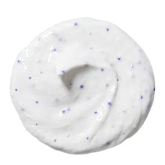 CLARINS men exfoliator cleanser creamy texture with lava powder close-up, gentle exfoliation benefit