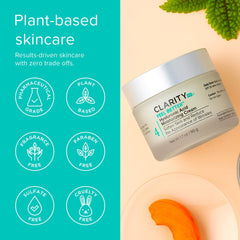 ClarityRx cream being applied to cheek showing smooth spread and quick absorption