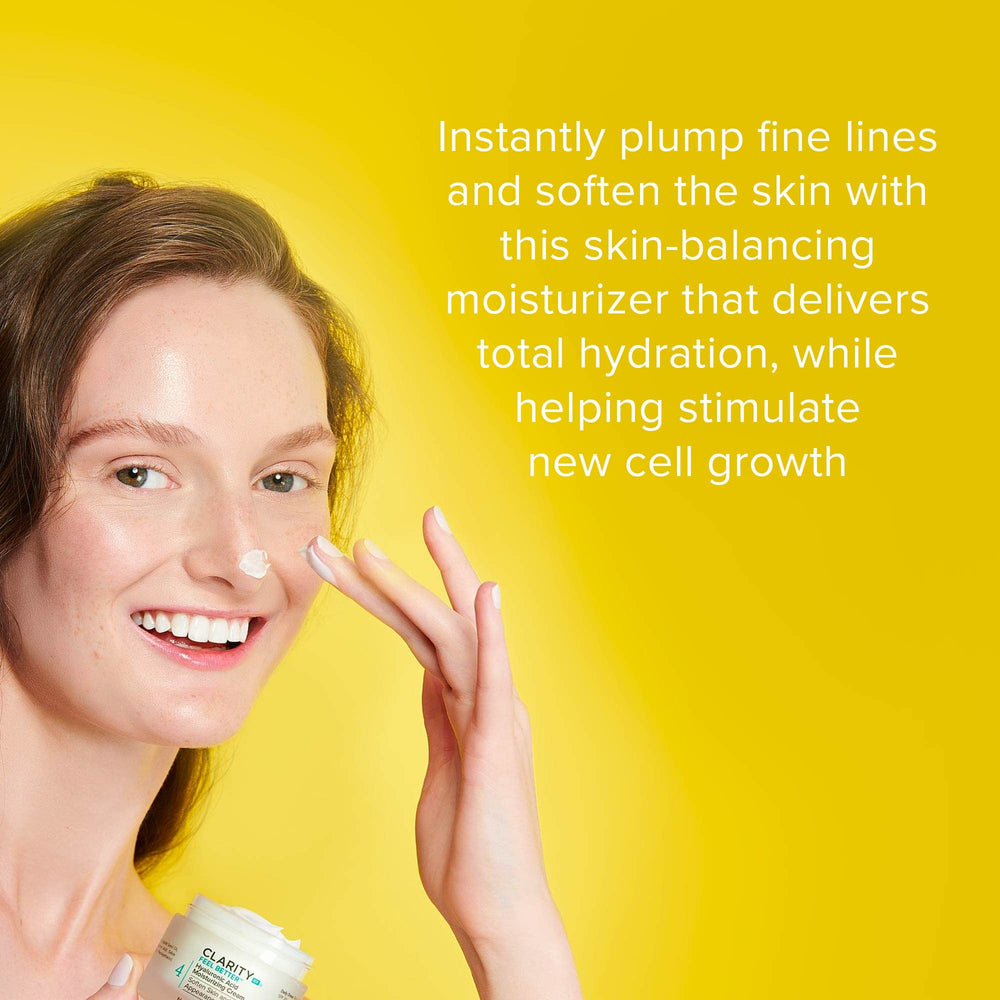 ClarityRx creamy texture close-up highlighting lightweight, fast-absorbing finish