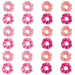 Classicseali front packaging showing 24 pink scrunchies and neat arrangement for gifting