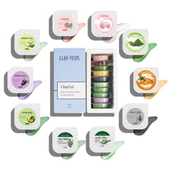 ClayCo! front packaging showing ten sealed pods and kit benefits