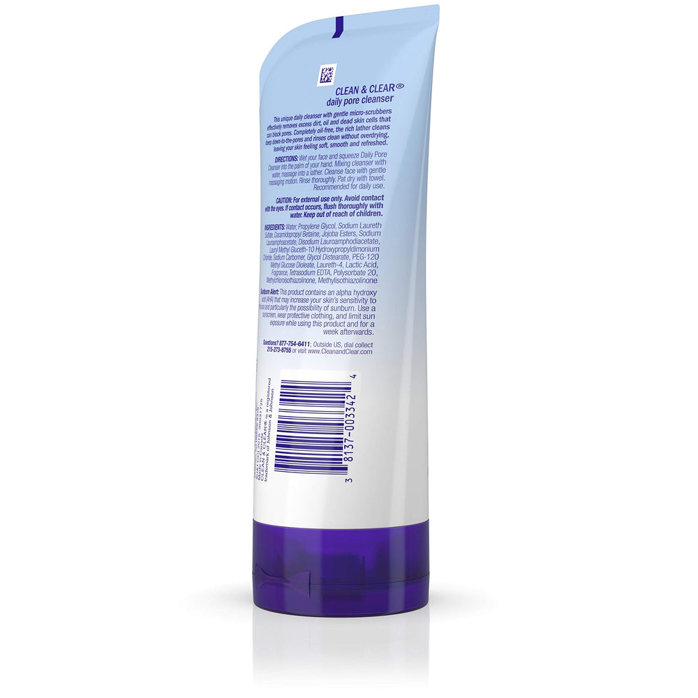Clean & Clear tube in hand for size and travel-friendly convenience