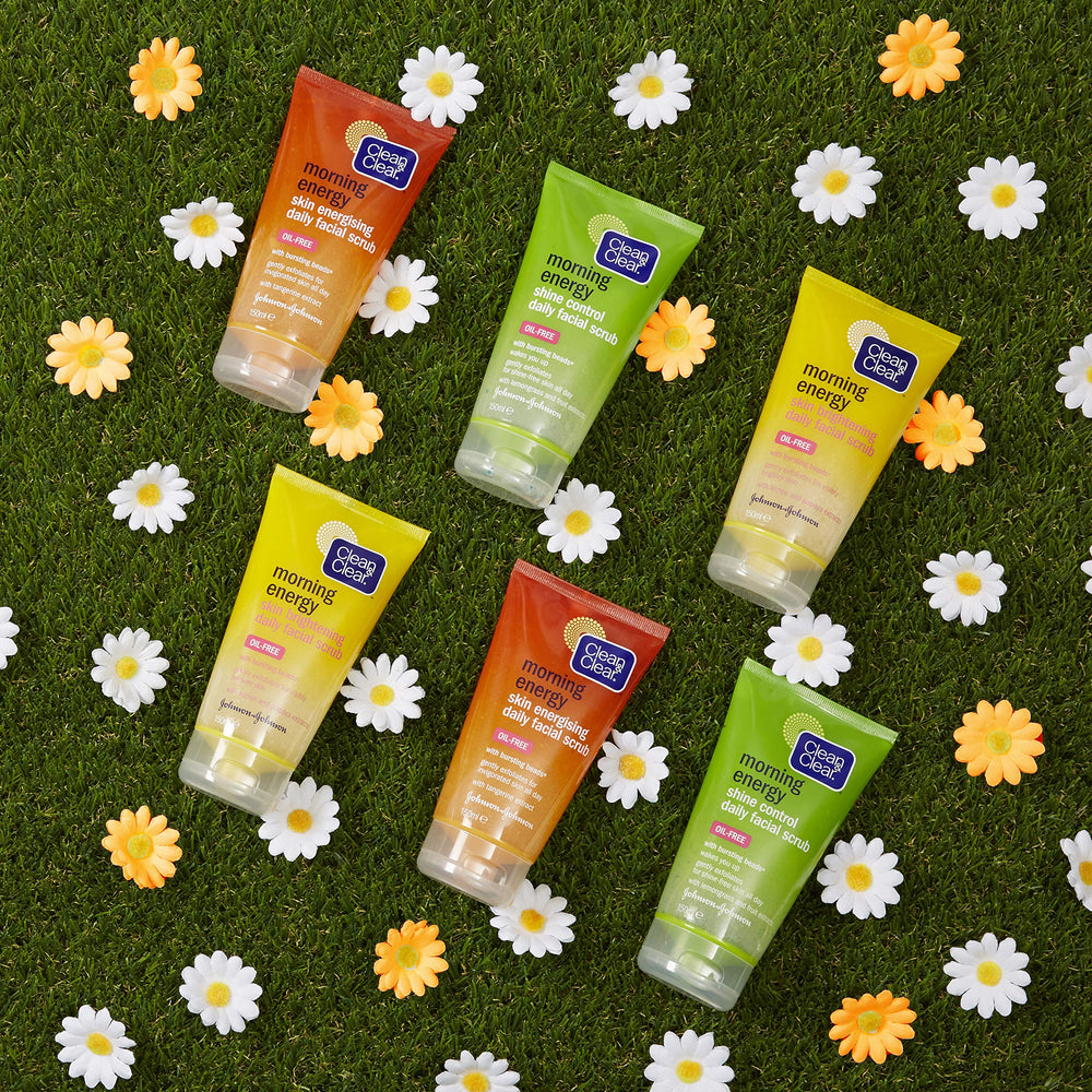 Clean & Clear lifestyle morning routine scene showing energized skin and confidence