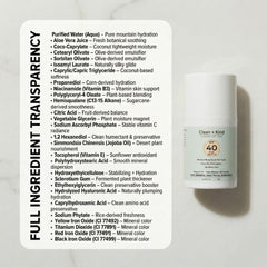 Clean + Kind lifestyle in beach bag ready for daily sun protection