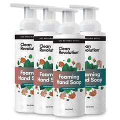 Clean Revolution front packaging geranium mint showing label and benefits