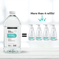 Clean Revolution pour spout detail for easy, mess-free refills