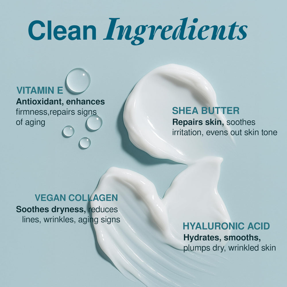 Clear Visage on nightstand as part of evening skincare routine