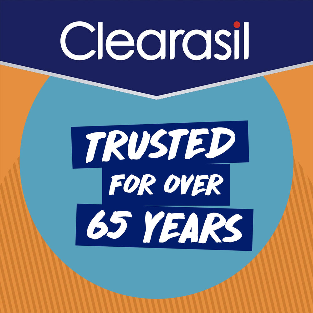 Clearasil tub in hand to show size and travel-friendly convenience