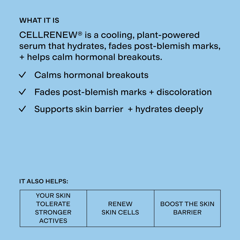 CLEARSTEM serum texture close-up highlighting lightweight hydration