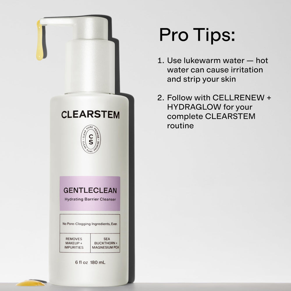 CLEARSTEM before and after removing waterproof makeup effectively