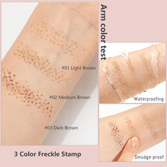 CLERVUN freckle stamp felt tip detail showing precision for single-dot control