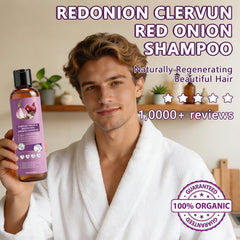 CLERVUN shampoo pour showing gel consistency and easy rinseability benefit