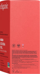 Cliganic jojoba oil applied to beard highlighting softening and grooming benefit