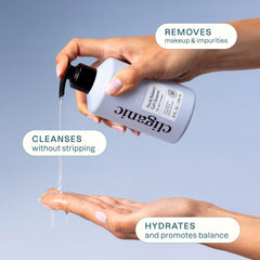 Cliganic label close-up highlighting ingredients certifications for clean formulation