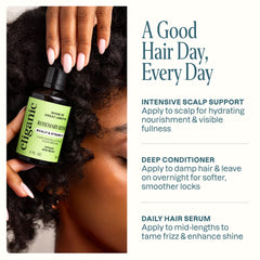Cliganic scalp massage with fingertip application promoting soothing circulation benefit