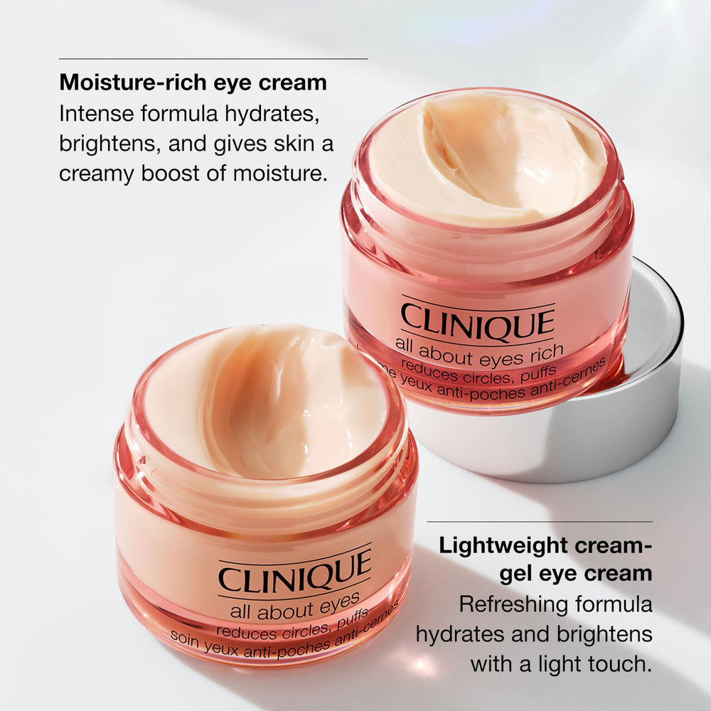 Clinique jar styled near a makeup bag for everyday brightening routine