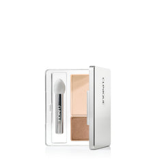 Clinique compact front view showing brand and compact design for easy portability
