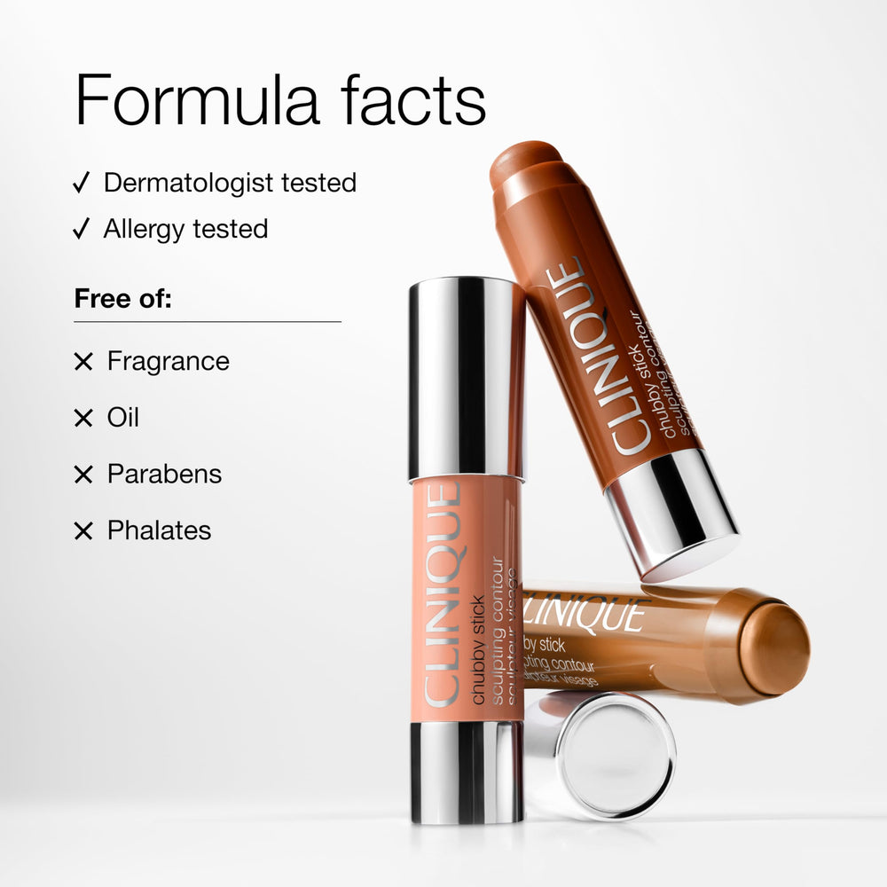 Clinique Chubby Stick inside makeup bag ready for on-the-go touch-ups