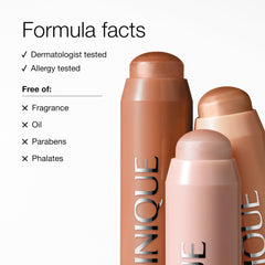 Clinique Chubby Stick used in front of mirror for quick morning application and fresh look