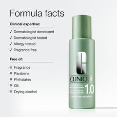 Clinique lotion beside moisturizer illustrating improved product absorption benefit