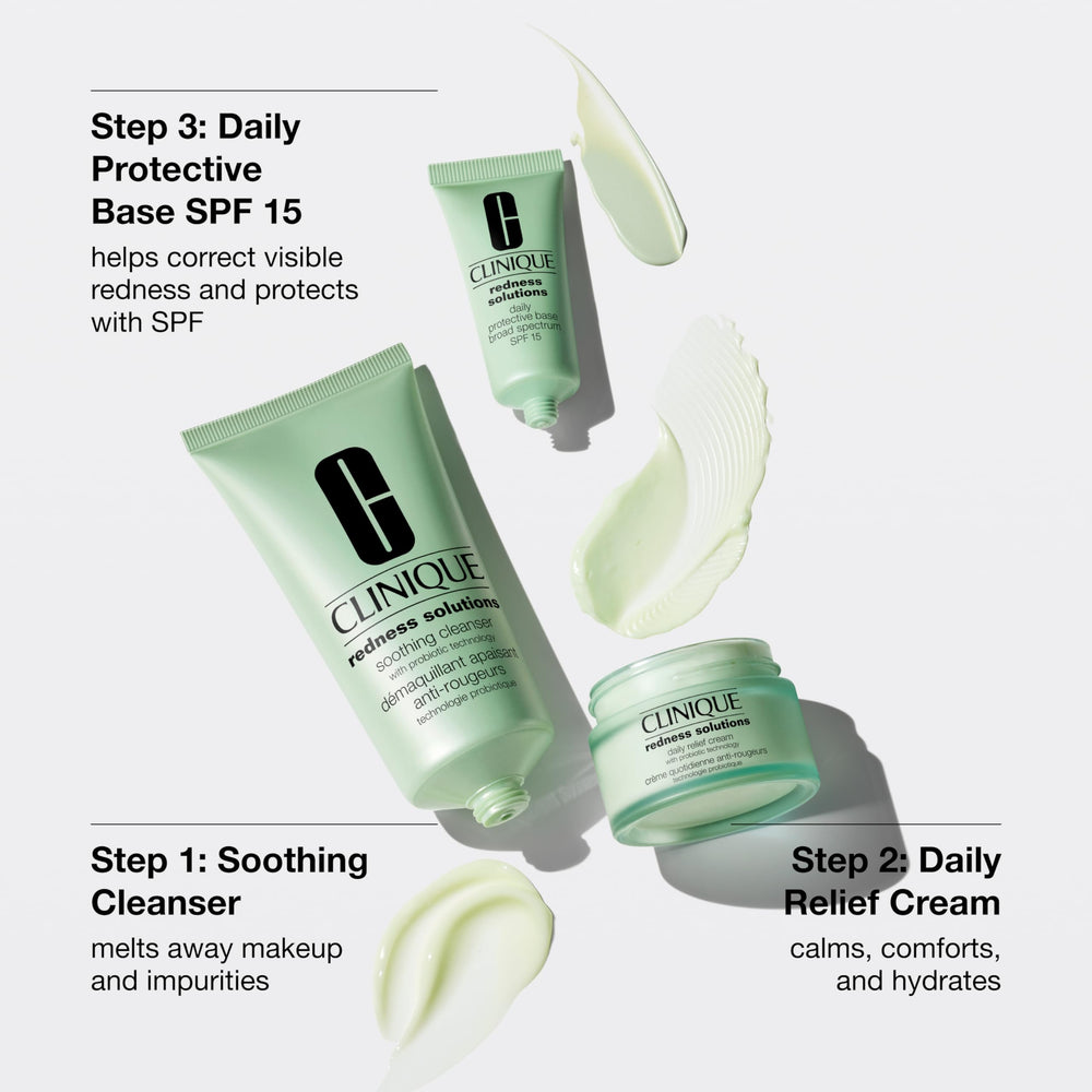 Clinique Daily Relief Cream open jar, calming hydration benefit