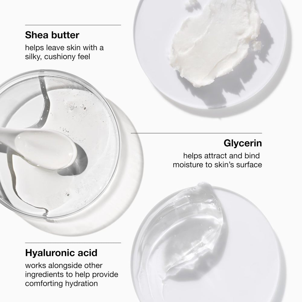 Clinique shea butter and hyaluronic close-up highlighting intense hydration benefit