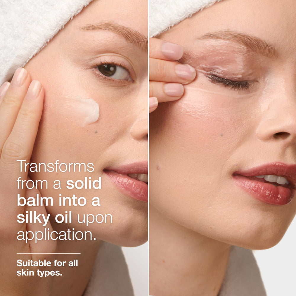 Clinique emulsify with water rinse showing quick, residue-free finish