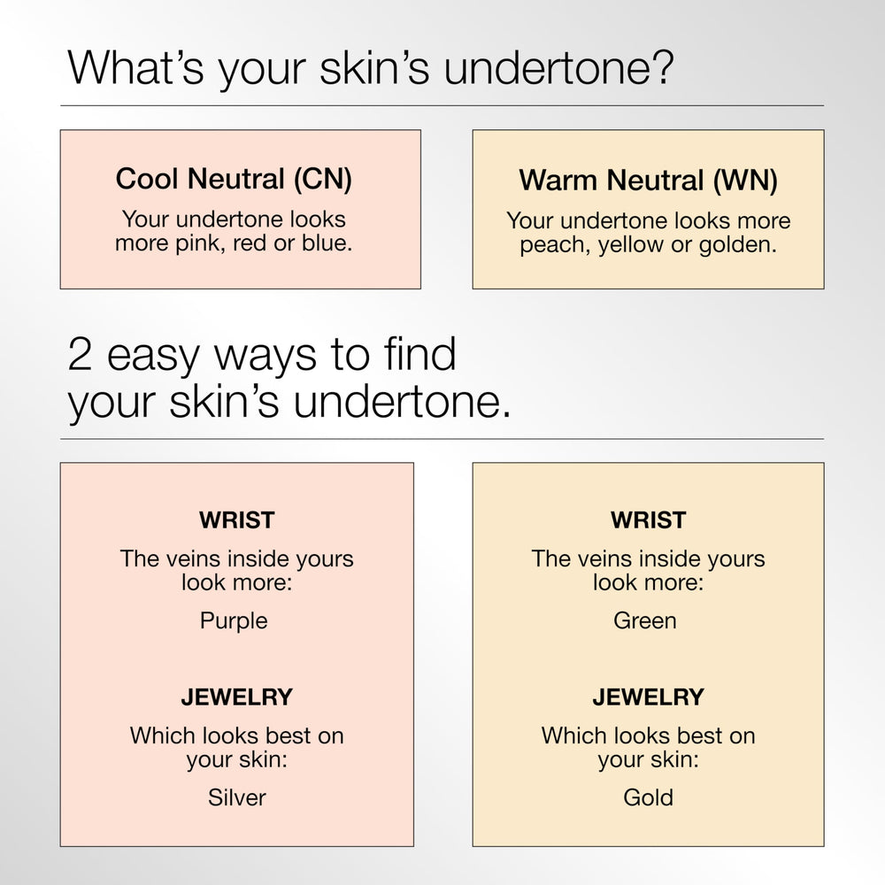 Clinique application on model showing even coverage and natural-looking skin benefit