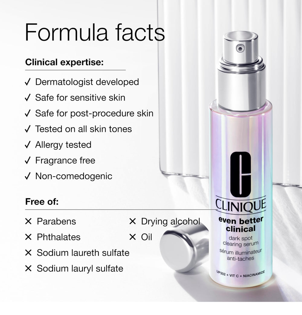 Clinique 1 fl oz bottle beside a coin for size comparison and travel convenience