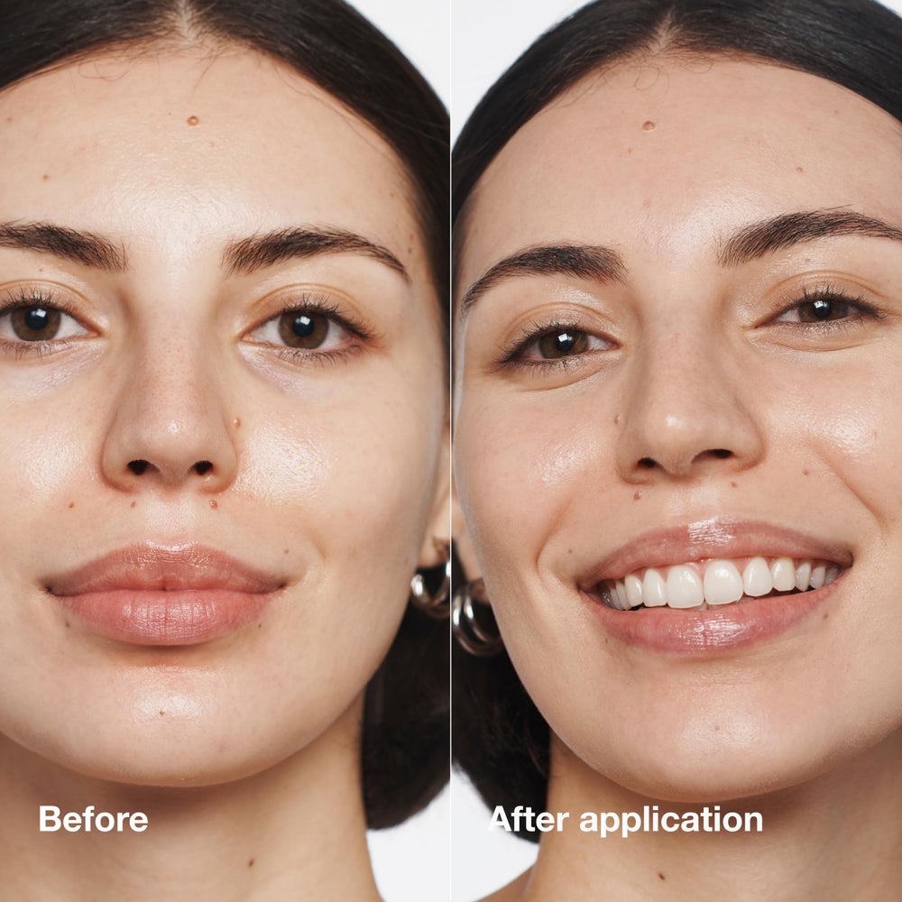 Clinique creamy foundation texture close-up showing smooth blendability