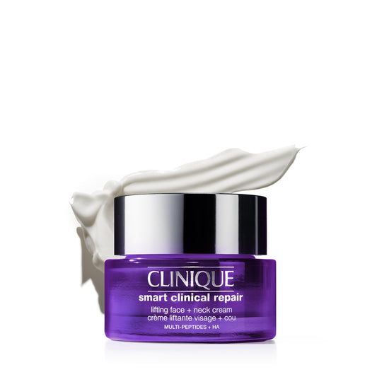 Clinique front jar showing product packaging and elegant brand trust