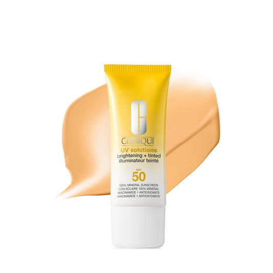Clinique front packaging showing SPF 50 and tinted finish for confidence