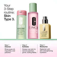 Clinique gel product label and ingredient list showing fragrance-free and dermatologist-tested